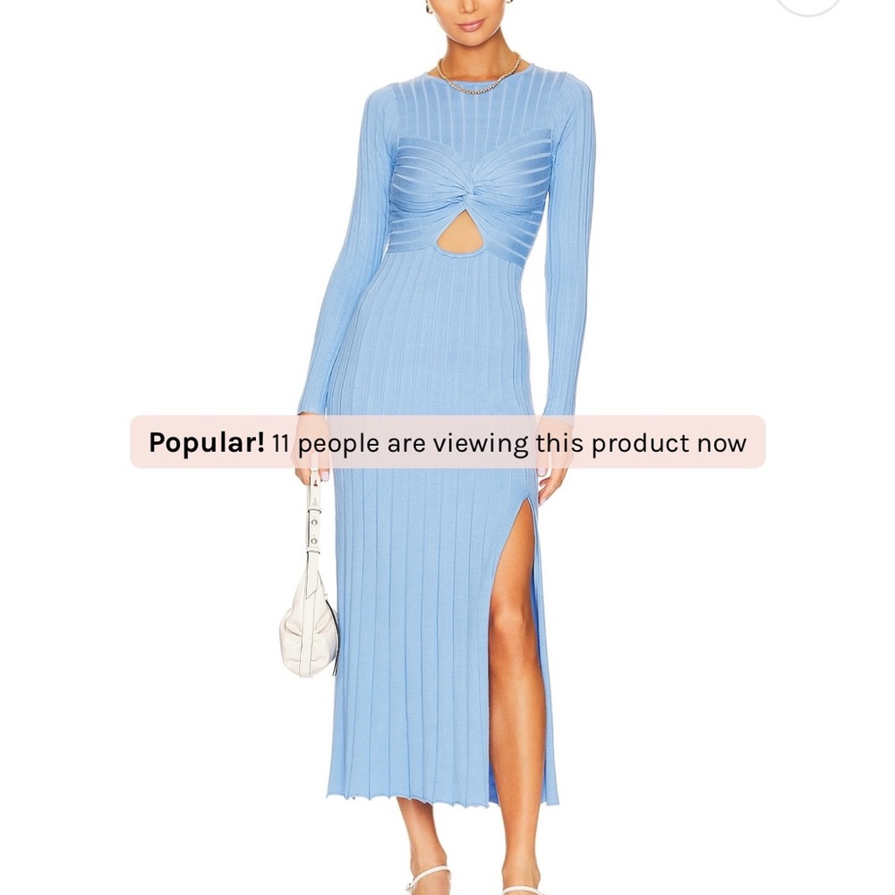 Recline Knit Dress in color Azure by Sovere Studio